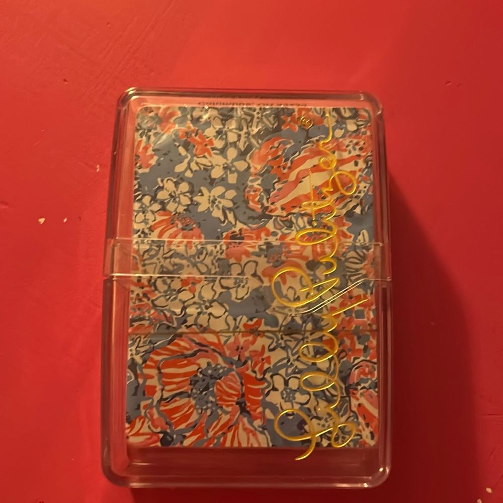 Lily Pulitzer playing cards